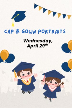 Kindergarten Cap & Gown Portraits 